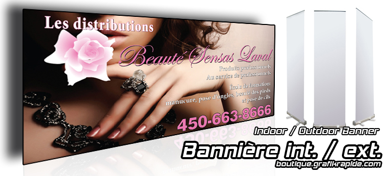 Impression numérique haute résolution - Bannière intérieure extérieure